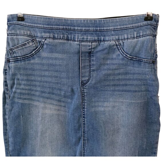 Denim Skirt By Democracy boho cottagecore peasant y2k mini skirt - Picture 3 of 5